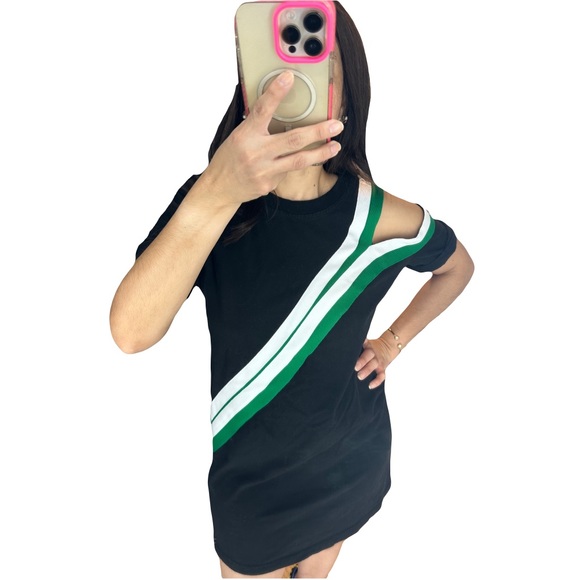 Current Elliot The Silt Striped Tee Dress 0 - Picture 2 of 7